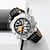 abordables Montres à Quartz-Skmei mode chronomètre date montres à quartz hommes décontracté bracelet en cuir véritable montres étanche mâle clcok