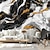 preiswerte Zusammenfassung &amp; Marmor Wallpaper-Coole Tapeten, schwarz-weiße Marmortapete, Wandbild, Aufkleber, abziehen und aufkleben, entfernbares PVC/Vinyl-Material, selbstklebend/Kleber erforderlich, Wanddekoration für Wohnzimmer, Küche, Bad