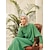 billige Arabisk muslim-Dame Kjoler Abaya Kaftan-kjole Dubai islamsk Arabisk Arabisk Muslim Ramadan Helfarge Voksne Kjole