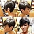 cheap Human Hair Capless Wigs-Bob Wig Human Hair Short Pixie Cut Wigs for Black Women Human Hair Wig with Bangs Glueless Layered Wig None Lace Front Wig Full Machine Made Wig 1B Color