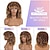 economico Parrucche da festa-Parrucche ricce per donne nere 14 pollici parrucche afro ricce morbide con frangia parrucche ricce miste in tinta biondo marrone parrucche ricce complete per uso quotidiano parrucche di Halloween