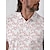 tanie Kolekcja projektanta-Męskie Koszulka polo Biały Krótki rękaw Ochrona przed słońcem Top Kształt listka Strój golfowy Ubrania Stroje Noś odzież