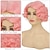 levne Kostýmová paruka-krátká růžová kudrnatá paruka pro ženy 20. léta 20. století paruka do vlasů s vlnou na prstech měkké syntetické teplu odolné cosplay kostýmní paruka