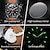 Недорогие Кварцевые часы-OLEVS Мужчины Кварцевые Роскошь Крупный циферблат Отображение фаз Луны Светящийся Календарь Секундомер Искусственная кожа Часы