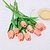 Χαμηλού Κόστους Διακόσμηση σπιτιού-10 τμχ ροδάκινο τεχνητές τουλίπες μεταξωτά λουλούδια μακρύ στέλεχος και πράσινα φύλλα ψεύτικα λουλούδια διακόσμηση για βάζο γαμήλιο πάρτι κουζίνα γραφείου σπιτιού υπνοδωμάτιο τραπέζι κεντρικό ντεκόρ