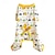 olcso Kutyaruházat-kisállat ruházat menetes környakú rajzfilm állatkocsi nyomat masni mackó bado négylábú pizsama