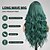 Χαμηλού Κόστους Συνθετικές Trendy Περούκες-ombre green wiglong πράσινη κυματιστή περούκα για γυναικείες δαντέλες μπροστινό μεσαίο μέρος σγουρά κυματιστά wignatural με συνθετική ίνα περούκα ανθεκτική στη θερμότητα για καθημερινή χρήση πάρτι