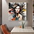 cheap People Paintings-Large Size Fantasy Woman Face Oil Painting on Canvas Handpainted Modern Wall Art for Living Room Home Decor (No Frame)