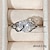 preiswerte Ringe-Ring Hochzeit Vintage-Stil Weiß Rosa Rot Kupfer Herz Freude Elegant Vintage Modisch