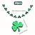 levne Den svatého Patrika party dekorace-10ks sv. ozdoby na den Patrika zelený jetel banner závěsné ozdoby jetel, pro den svatého Patrika šťastnou irskou párty potřeby, zelená a světle zelená barva závěsná dekorace