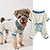 ieftine Îmbrăcăminte Câini-îmbrăcăminte pentru animale de companie cu filet gât rotund desen animat cărucior imprimeu funda ursuleț de pluș bado pijama cu patru picioare