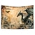 זול שטיחי קיר של בעלי חיים-וינטג&#039; דרקון תלוי שטיח קיר אמנות שטיח קיר גדול תפאורה צילום רקע שמיכה וילון בית חדר שינה קישוט סלון