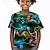 Недорогие 3d футболки мальчика-Мальчики 3D игра Футболка Рубашка С короткими рукавами 3D печать Лето Активный Спорт Мода Полиэстер Дети 3-12 лет Вырез под горло на открытом воздухе Повседневные Стандартный