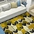 levne koberce do obývacího pokoje a ložnice-malý žlutý květ plocha kobereček kuchyňská podložka protiskluzová olejivzdorná podložka do obývacího pokoje koberec vnitřní venkovní podložka ložnice výzdoba koupelna podložka vchod kobereček