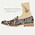Χαμηλού Κόστους Ανδρικά Φορετά &amp; Μοκασίνια-ανδρικά loafers φλοράλ κεντημένη δερμάτινη αλυσίδα