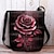 olcso Grafikus nyomtatott táskák-Női Crossbody táska Válltáska Bolyhos táska Poliészter Bevásárlás Napi Szabadság Nyomtatás Nagy kapacitás Könnyű Tartós Rózsa Kék Bíbor Rózsaszín