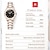 זול שעוני קוורץ-new olevs olevs מותג שעוני נשים קרמיקה חגורה פלדה לוח שנה זוהר קוורץ שעון נישה סטודנטים עמיד למים שעון יד נשים