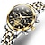 זול שעוני קוורץ-OLEVS נשים קווארץ ספורטיבי עסקים שעון יד זורח עמיד במים זמן עולמי קישוט רצועת נירוסטה שעון