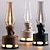 abordables Luces decorativas-Lámpara de queroseno inteligente, lámpara de mesa de bar recargable, luz nocturna, lámpara de atmósfera antigua, 10 modos de luz de atenuación, lámpara de mesa decorativa de regalo