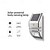 cheap Outdoor Wall Lights-1pc Solar rechargeable outdoor stainless steel wall lamp villa balcony home outdoor waterproof human body induction garden lamp