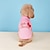 economico Vestiti per cani-autunno e inverno nuovi vestiti per animali domestici filo rosa fiocco lavorato a maglia maglione a due zampe per cani e gatti stampato in inglese