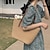 cheap Handbag &amp; Totes-Women&#039;s Tote Beach Bag Polyester Straw Holiday Beach Large Capacity Multi Carry Solid Color Khaki