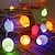 billige LED-kædelys-led påske farverigt revnet æg 1,5m 10leds lysstreng batteridrevet til påskefest fødselsdag hjemmeværelse havehave græsplæne dekorationslys
