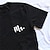 levne trička-Párové tričko Písmeno 2ks Pro páry Pánské Dámské Tričko Tričkový Černobílá Valentýn Denní Krátký rukáv Tisk Módní Na běžné nošení
