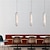 Недорогие Линейный дизайн-светодиодный подвесной светильник с 1 лампой, 12 см, подвесной светильник с геометрическими формами, металлический островной светильник, современный скандинавский стиль, спальня, столовая, декор,