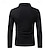 preiswerte Multipack-Mehrfachpackungen 2St Herren Viertel Postleitzahl Langarm Grau + Schwarz Polo Poloshirt mit Viertelreißverschluss Golfhemd Spleißen Farbblock Freizeitskleidung Urlaub Polyester Frühling &amp; Herbst