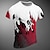 Χαμηλού Κόστους Ανδρικά 3D T-shirts-Γραφική Συνδυασμός Χρωμάτων Φλόγα Αθλήματα Καθημερινά Καθημερινό Ανδρικά 3D εκτύπωση Μπλουζάκι Υπαίθρια Αθλήματα Αργίες Εξόδου Κοντομάνικη μπλούζα Ρουμπίνι Θαλασσί Βυσσινί Κοντομάνικο