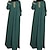 preiswerte Arabischer Muslim-Damen Kleid Abaya Religiös Saudi-Arabisch arabisch Muslim Ramadan Graphic Erwachsene Kleid