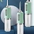 voordelige Persoonlijke bescherming-draagbare oplaadbare elektrische tandenirrigator met 4 groene koppen - effectieve orale nadenreiniger voor mannen en vrouwen, perfect voor flossen en reinigen met water