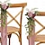 billige Hjem &amp; Indretning-bryllupsgang stol dekorationer1,96ft hvid rose stole ryg stole blomst guirlande arrangement til ceremoni bord centerpieces blomster swags bue indretning