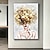 abordables Peintures portraits-Peinture sur toile abstraite tête de femme avec fleurs, figure moderne, tableau d&#039;art mural peint à la main pour décoration de salon, sans cadre