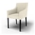 economico IKEA Copertine-Fodera per sedia Sakarias in twill di cotone con braccioli, vestibilità regolare, lavabile in lavatrice, serie Ikea