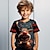 ieftine tricouri 3d pentru băieți-Băieți 3D Desene Animate Cerb Tricou Cămașă Manșon scurt Tipărire 3D Vară Activ Sport Modă Poliester Copii 3-12 ani Stil Nautic În aer liber Casual Zilnic Fit regulat