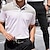 tanie Męskie-Męskie Pasujące zestawy Biały Sportowa koszulka polo Koszula golfowa polo golfowe Spodnie Typu Chino Spodnie chinosy Zestawy Krótki rękaw Klapa Urlop Codzienne Kolorowy blok 2-częściowa Poliester