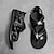 abordables Sandalias de hombre-Hombre Sandalias Zapatos romanos Sandalias Confort Casual Playa PU Negro Blanco Verano