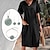 Χαμηλού Κόστους Γυναικεία-Γυναικεία Αντιστοίχιση σετ Καθημερινό φόρεμα Καλοκαιρινό φόρεμα Απλό φόρεμα Κολιέ Βραχιόλι Σκουλαρίκι Εξοπλισμός 4 τεμ Βασικό Σκέτο Δρόμος Κοντομάνικο Καλοκαίρι Λαιμόκοψη V Τσέπη