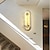 olcso kültéri fali lámpák-led kültéri fali lámpák meleg fehér fény színű hosszú lineáris modern led fali lámpák fény kör alakú poszt modern fali lámpa hálószobába nappali folyosó hotelek lépcső 110-240v