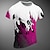 Χαμηλού Κόστους Ανδρικά 3D T-shirts-Γραφική Συνδυασμός Χρωμάτων Φλόγα Αθλήματα Καθημερινά Καθημερινό Ανδρικά 3D εκτύπωση Μπλουζάκι Υπαίθρια Αθλήματα Αργίες Εξόδου Κοντομάνικη μπλούζα Ρουμπίνι Θαλασσί Βυσσινί Κοντομάνικο