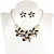 cheap Photobooth Props-Versatile European And American Fashion Flower Drop Oil Diamond Set Necklace Short Necklace Decoration