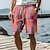 baratos Bermuda de Surf-Geometria resort masculino 3d impresso calções de banho calções de banho cintura elástica cordão com forro de malha aloha estilo havaiano férias praia s a 3xl