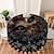 cheap Tablecloth-1pc Round Tablecloth 63 Inch, Boho Table Cloth With Sun Moon Star Tree Pattern, Stain Resistant, Absorbent And Wrinkle Free, Circle Table Cover For Home Kitchen Dining Party Patio Indoor