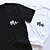 levne trička-Párové tričko Písmeno 2ks Pro páry Pánské Dámské Tričko Tričkový Černobílá Valentýn Denní Krátký rukáv Tisk Módní Na běžné nošení