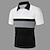 billiga klassisk polo-Herr POLO Shirt Golftröja Ledigt Helgdag Klassisk Kortärmad Mode Grundläggande Färgblock Knapp Sommar Normal Rubinrött Smaragdgrön Mörkblå Svartvit POLO Shirt