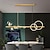 Недорогие Линейный дизайн-ndoor люстра 95 см из кованого железа, светодиодная люстра, постмодернистский стеклянный пузырь, круглая люстра, освещение, лампа G4 для спальни, офиса, гостиной