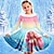 voordelige 3D-jurken voor meisjes-Meisjes 3D Meermin Prinses Jurk Lange mouw 3D-afdrukken Herfst Winter Sport &amp; Outdoor Dagelijks Feestdagen leuke Style Casual Mooi Kinderen 3-12 jaar Casual jurk Swingjurk A lijn jurk Boven de knie