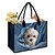 cheap Graphic Print Bags-Women&#039;s Handbag Tote Boston Bag Polyester Shopping Daily Holiday Print Large Capacity Lightweight Dog Red Blue Green
